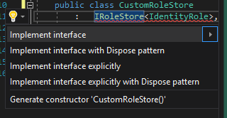 Let Visual Studio stub out your interface implementation for you